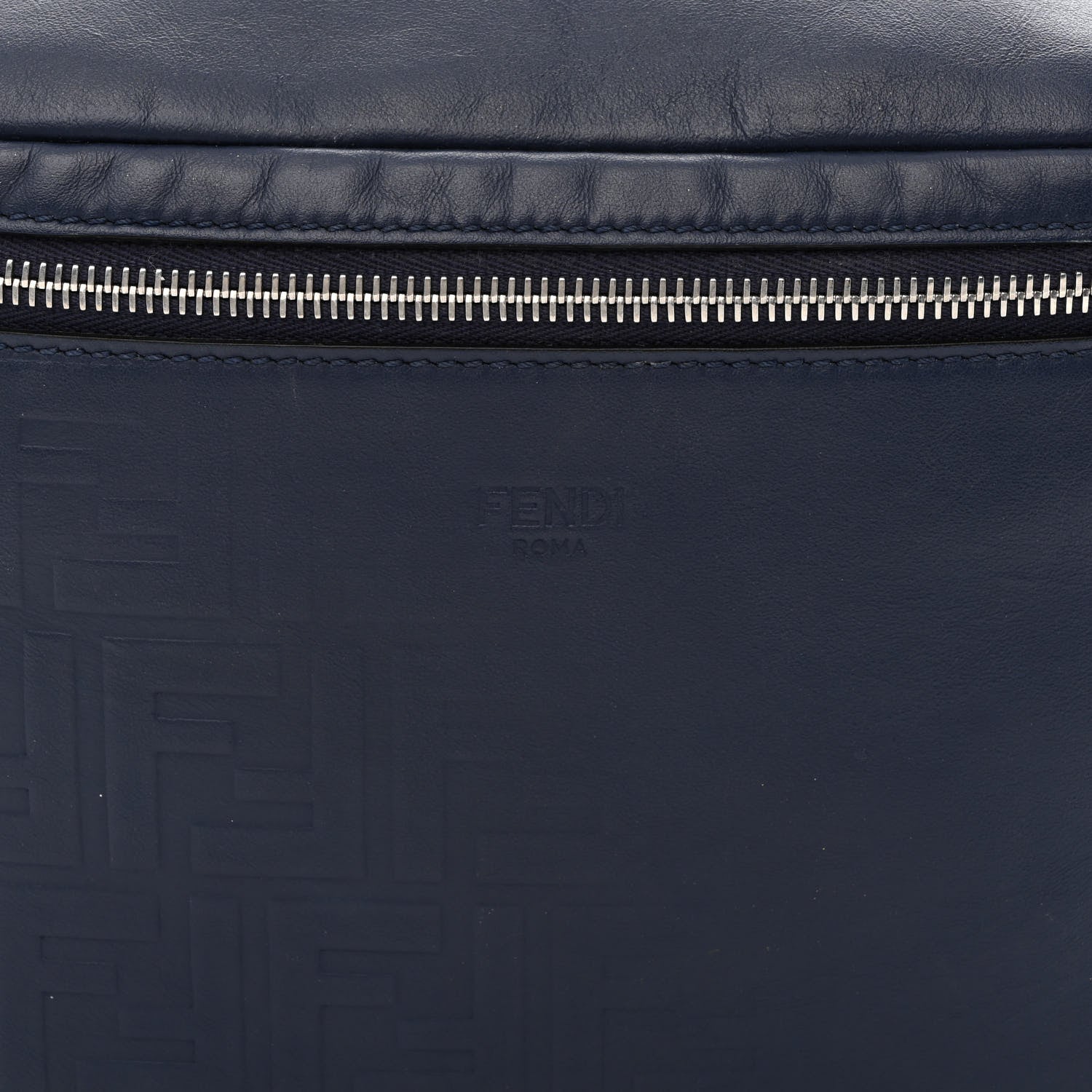 Fendi Vitello Grace FF Gradient Embossed Belt Bag Blueberry 8 of 11