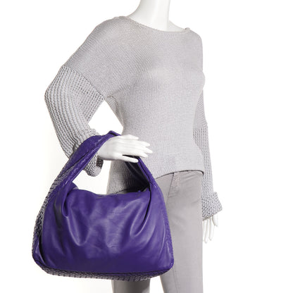 Bottega Veneta Nappa Intrecciato Large Knot Hobo Violet 2 of 9