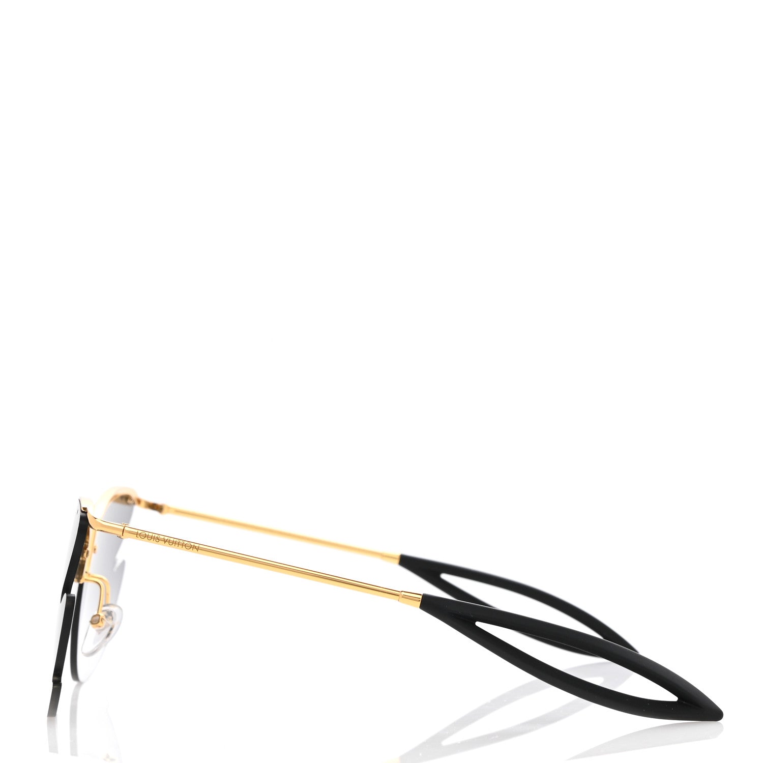 Louis Vuitton Bohemian Vuittony Square Sunglasses Z1235W Silver Mirror 3 of 8