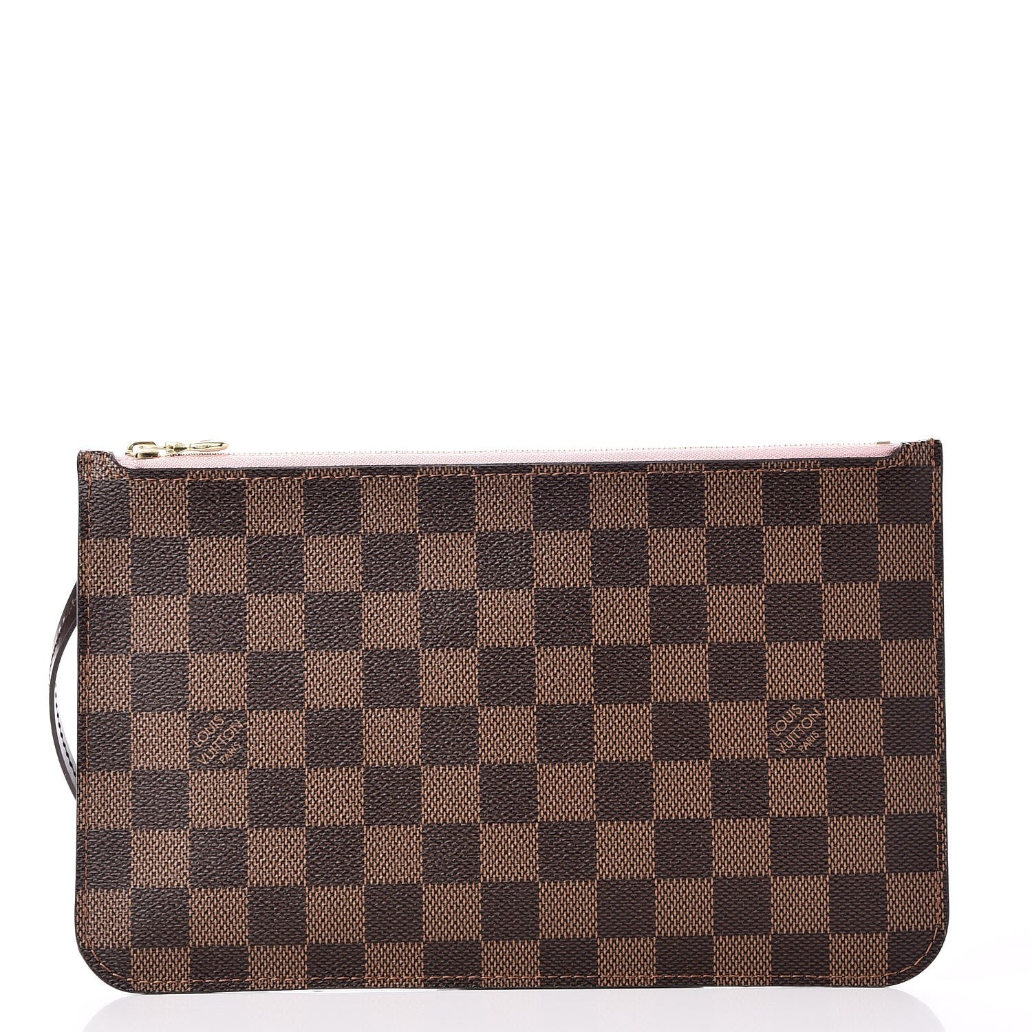 Louis Vuitton Damier Ebene Neverfull MM GM Pochette Rose Ballerine 1 of 8