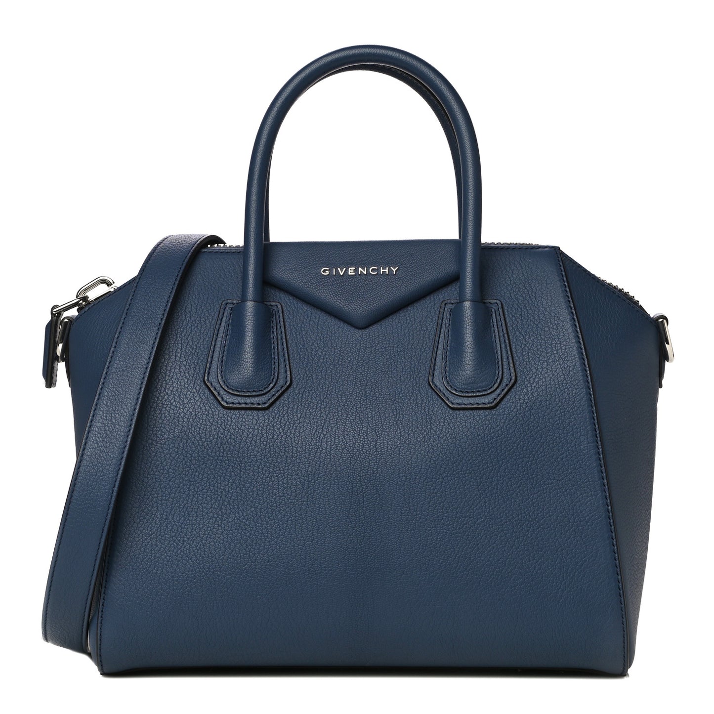 Sugar Goatskin Small Antigona Navy