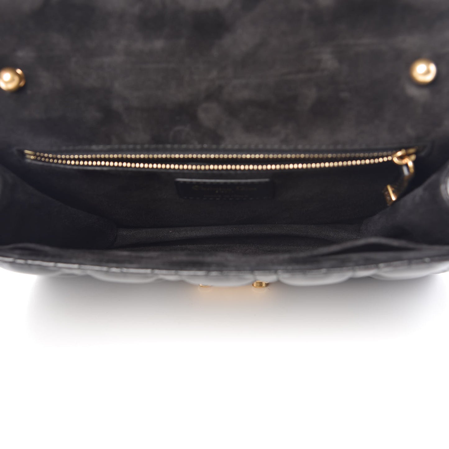 Lambskin Cannage Large Dioraddict Flap Bag Black