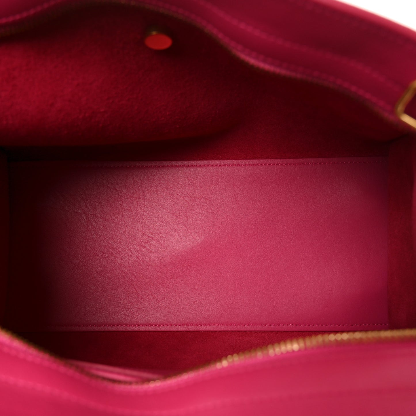 Calfskin Small Classic Y Cabas Fuchsia