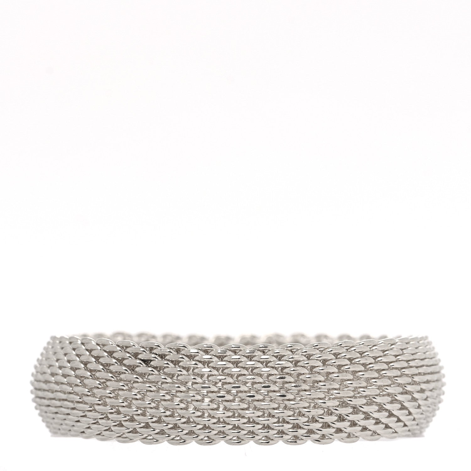 Tiffany Sterling Silver Somerset Mesh Bracelet 2 of 4