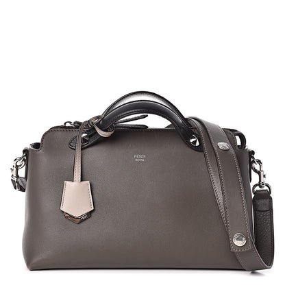 Fendi Vitello Dolce 4 Color Medium By The Way Boston Bag Carbone Grigio Polvere Multicolor 1 of 15