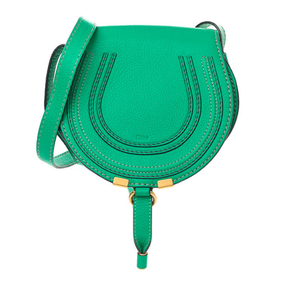 Chloe Calfskin Mini Marcie Round Crossbody Bag Jade Green 1 of 9