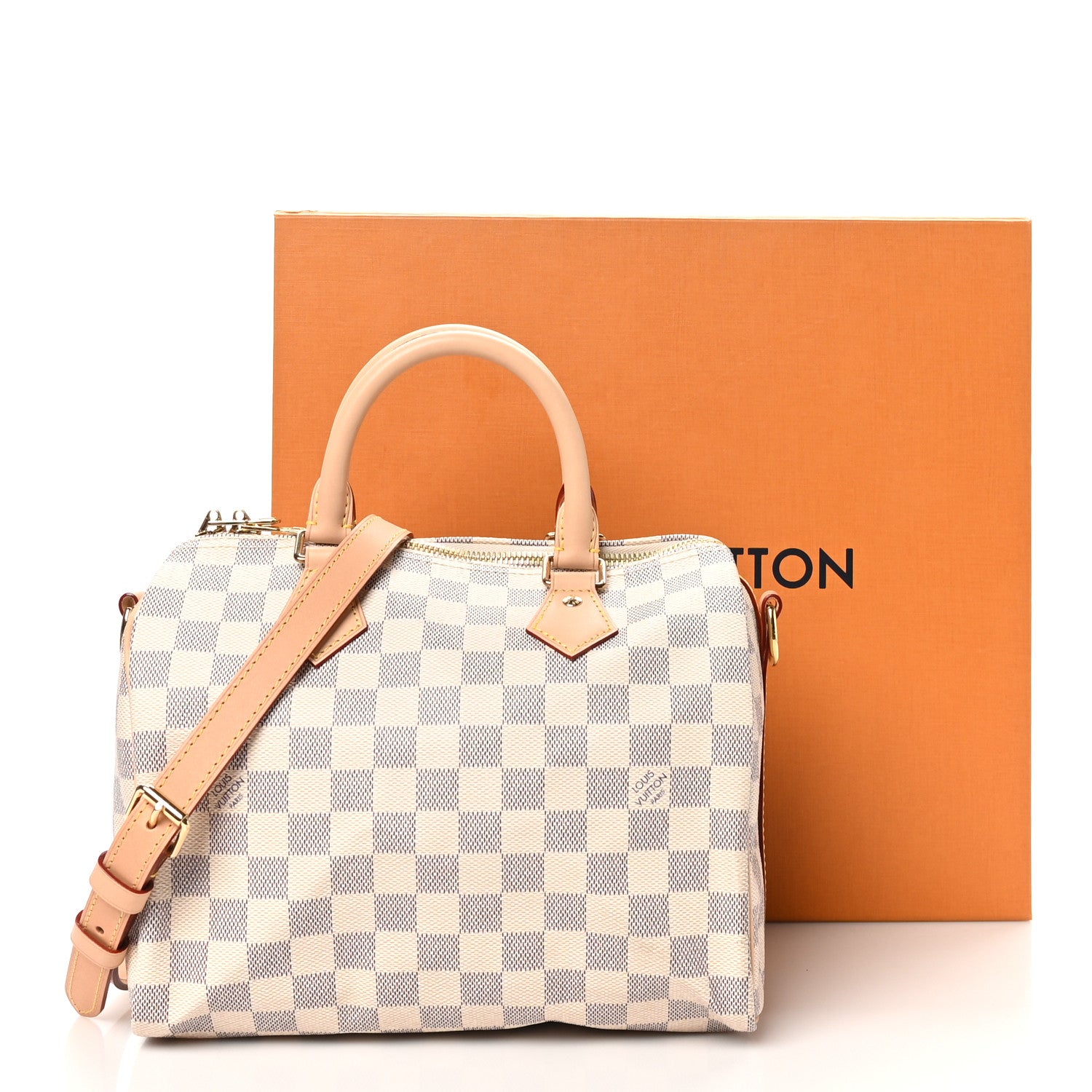 Louis Vuitton Damier Azur Speedy Bandouliere 25 10 of 10