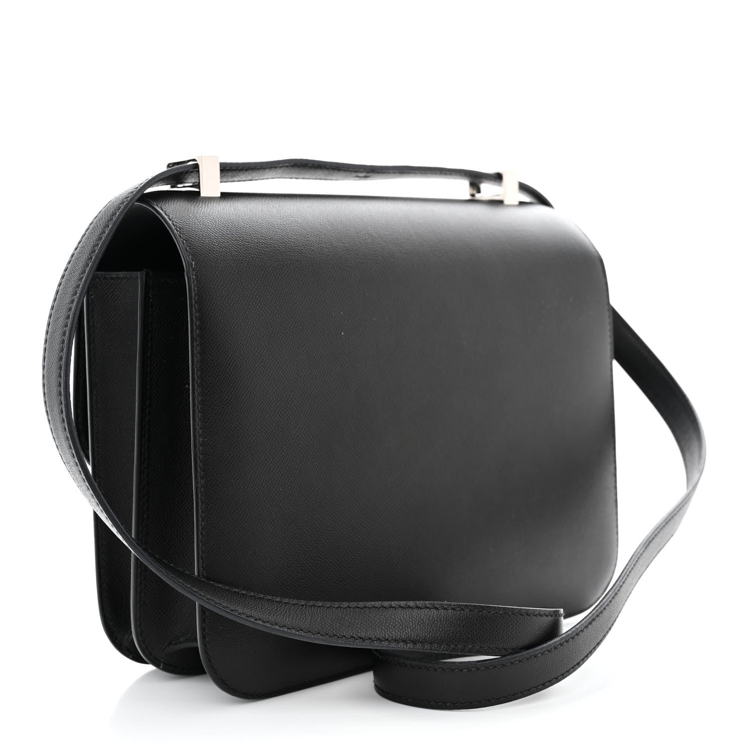 Hermes Madame Calfskin Lizard Constance 24 Black Ombre 3 of 12