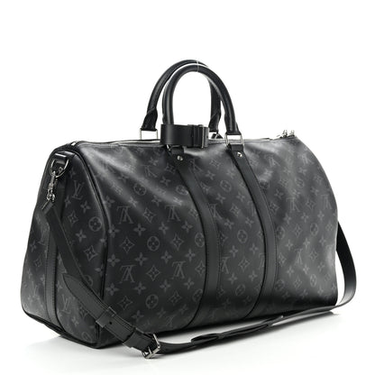 Louis Vuitton Monogram Eclipse Keepall Bandouliere 45 3 of 10