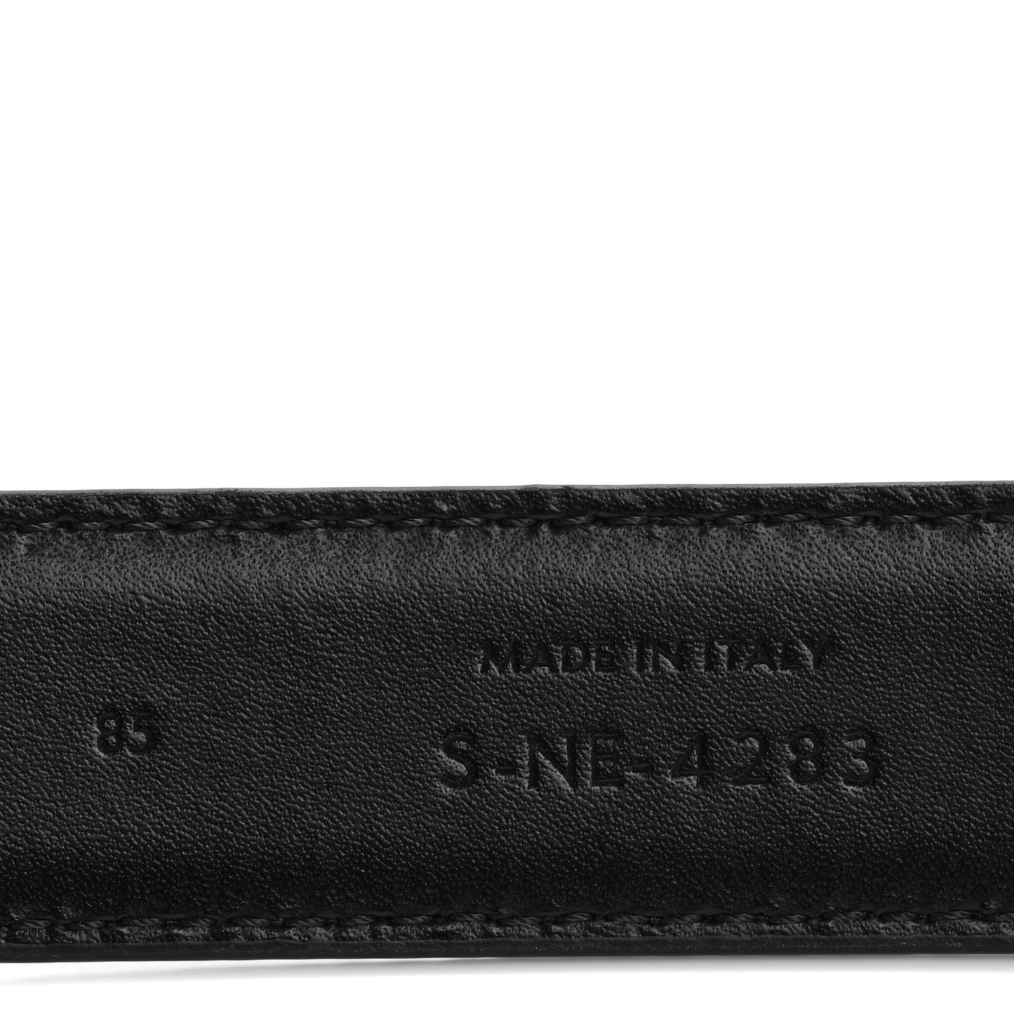 Taurillon Calfskin Medium Triomphe Belt 85 34 Black