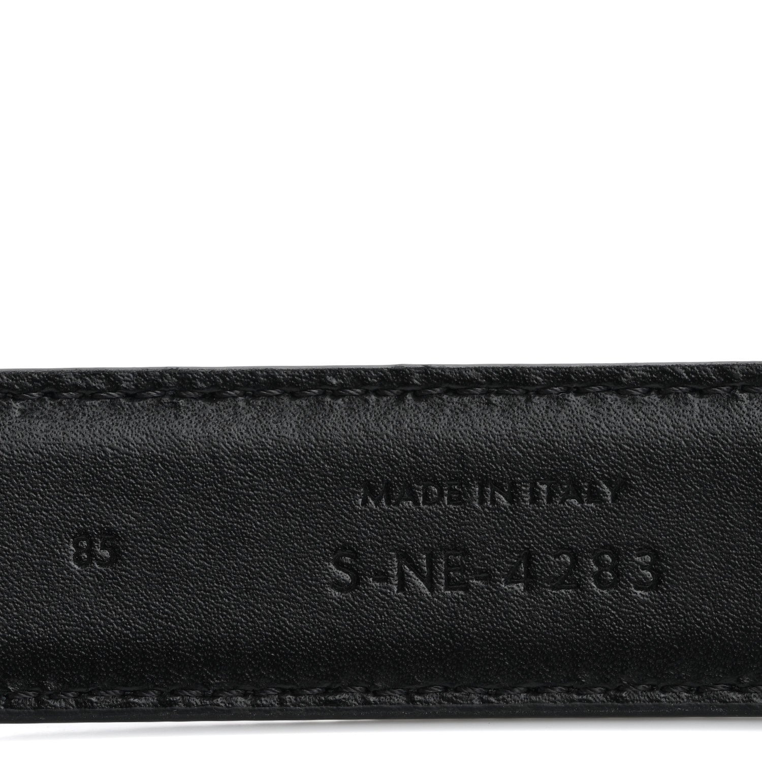Celine Taurillon Calfskin Medium Triomphe Belt 85 34 Black 4 of 10