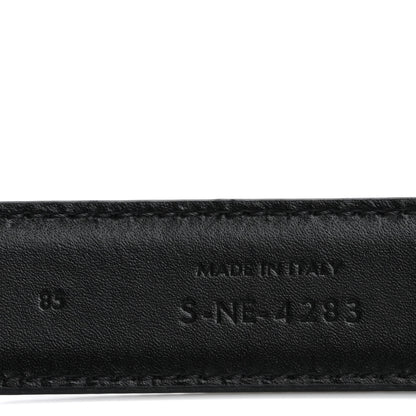 Celine Taurillon Calfskin Medium Triomphe Belt 85 34 Black 4 of 10
