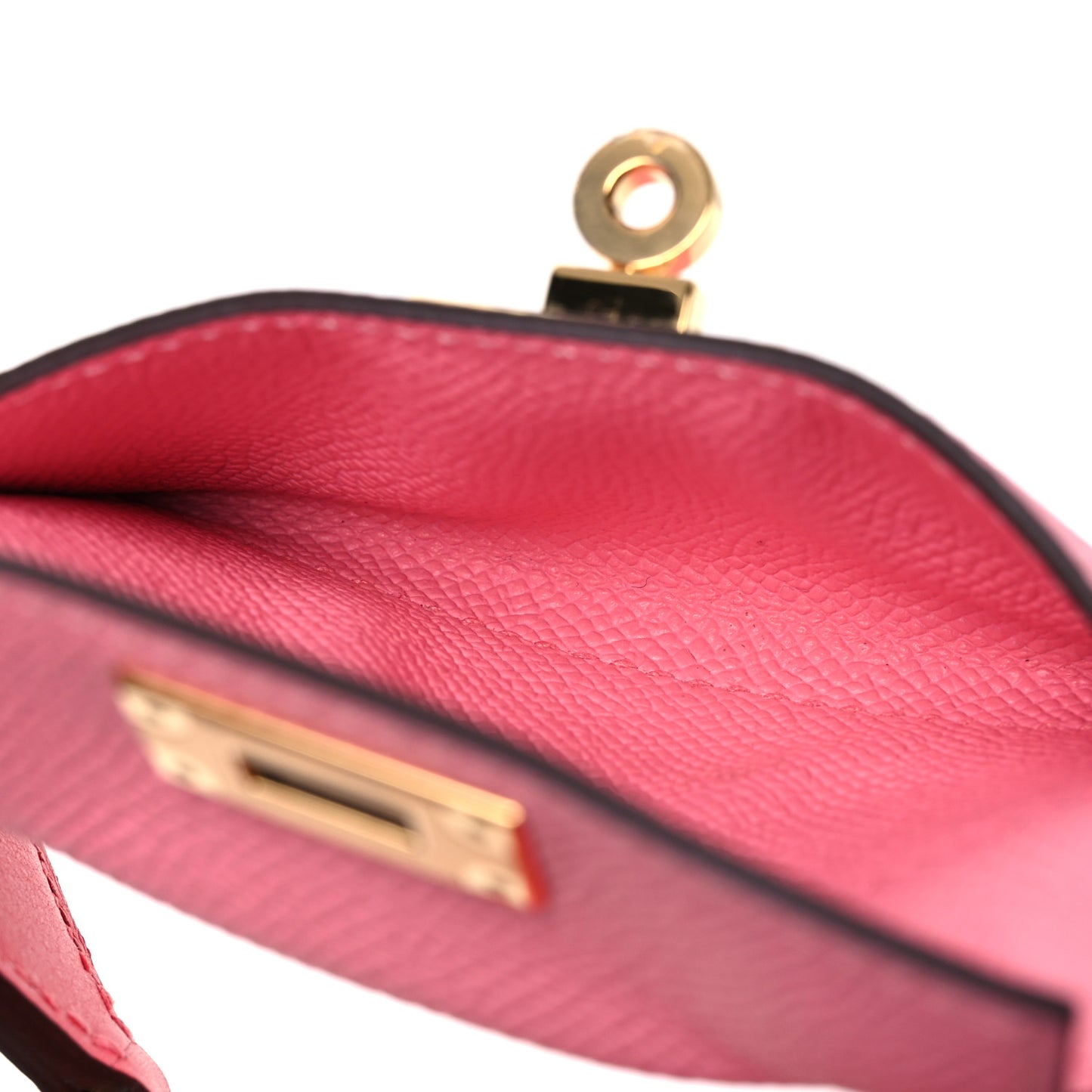 Swift Epsom Pocket Kelly Shoulder Strap Rose Azalee Rose Confetti