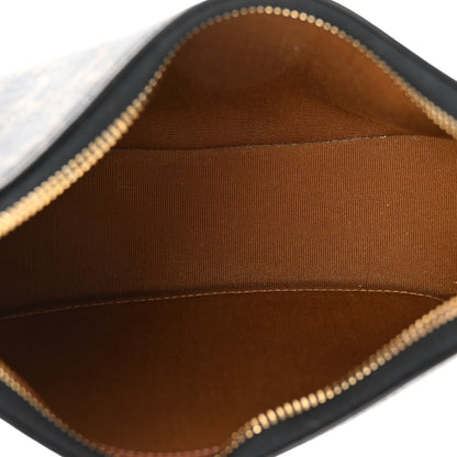 Celine Triomphe Canvas Calfskin Ava Shoulder Bag Tan 5 of 11