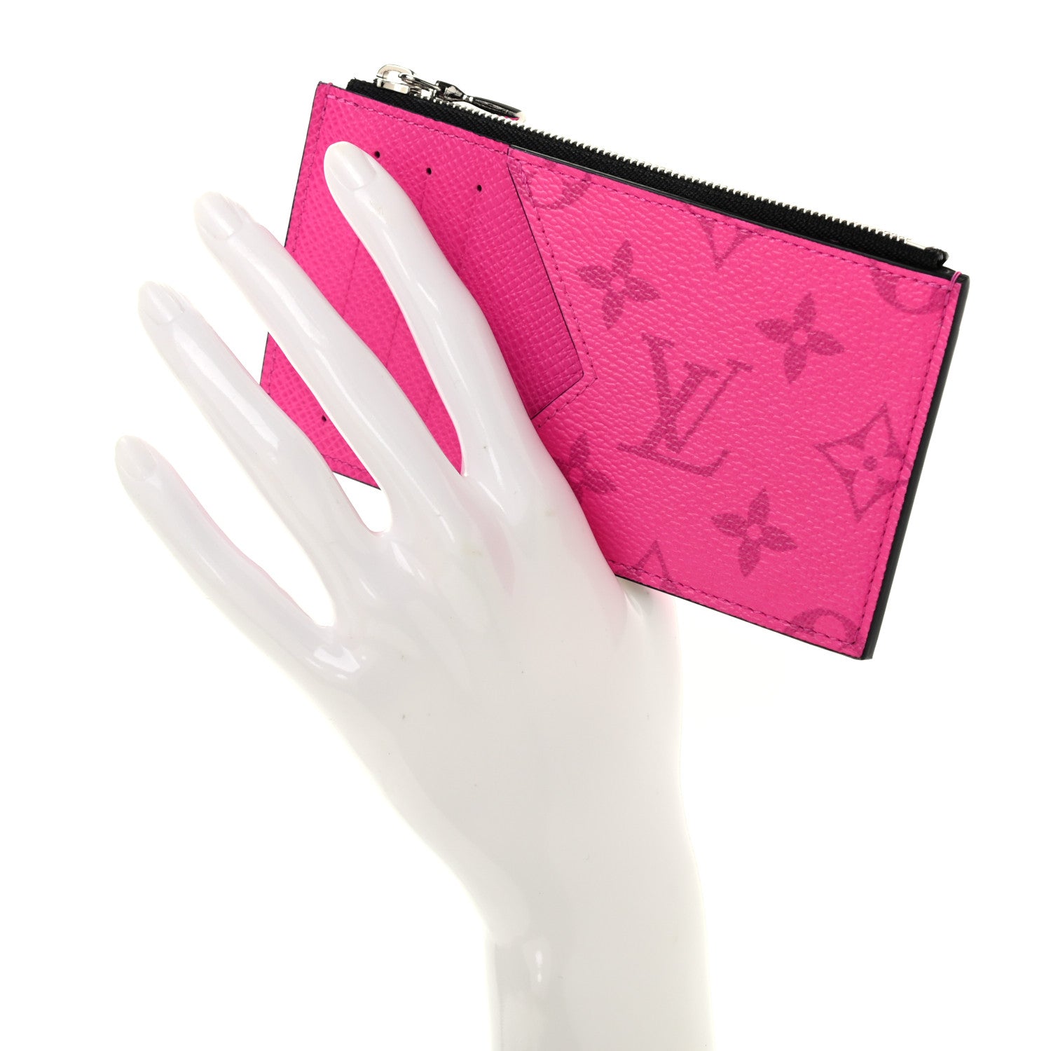 Louis Vuitton Taigarama Coin Card Holder Fuchsia 2 of 6