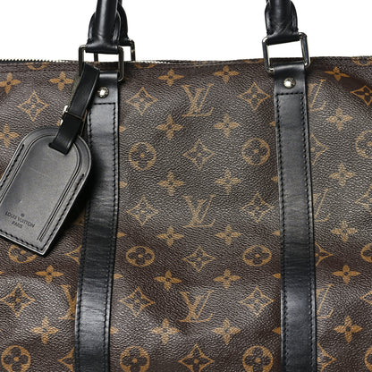 Louis Vuitton Monogram Macassar Keepall Bandouliere 55 6 of 9