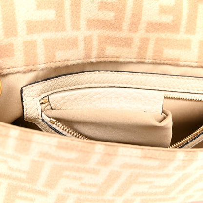Fendi Wool Cuoio Romano Selleria FF 1974 Baguette 1997 Beige Cammello Camelia 7 of 10