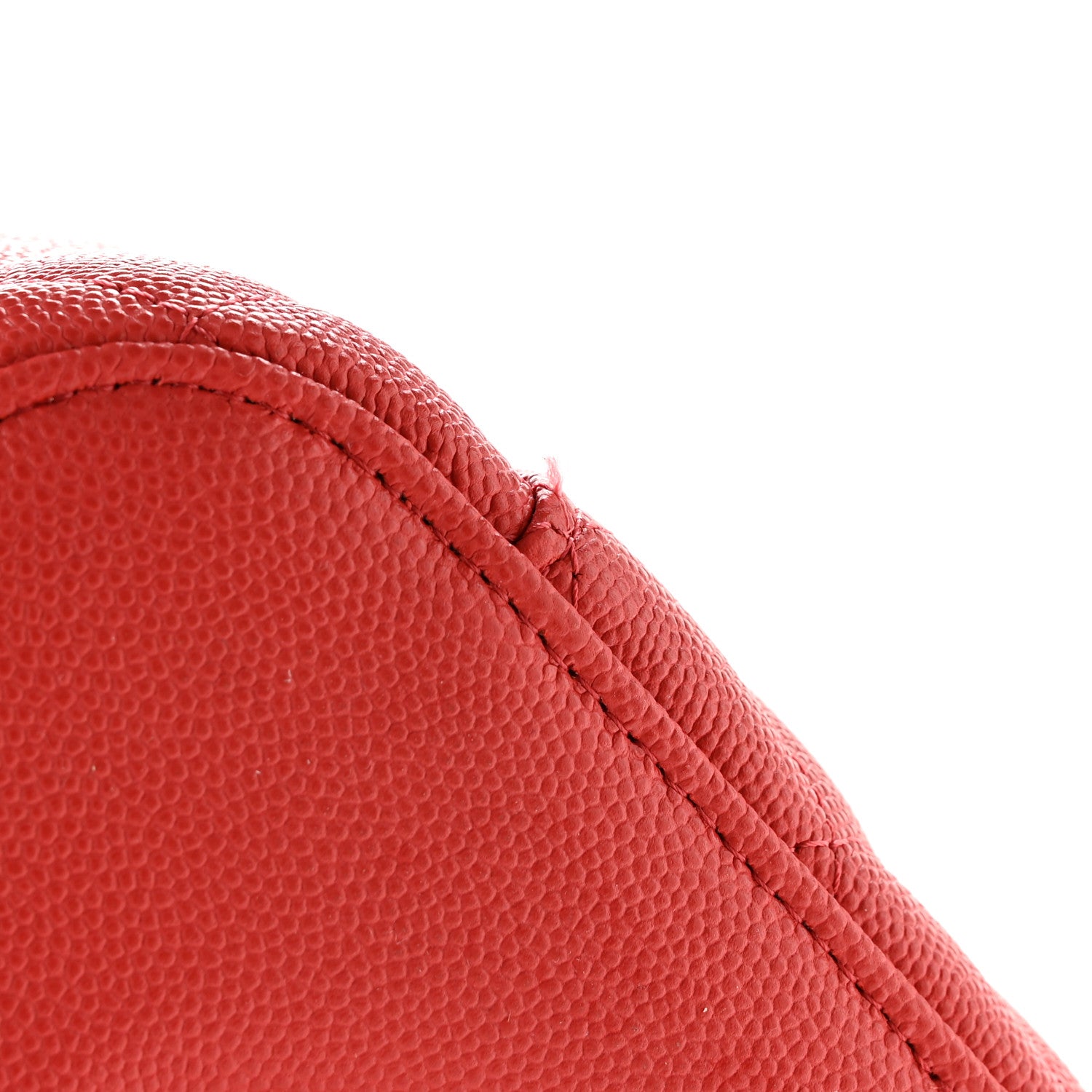 Chanel Caviar Quilted Large Vanity Pouch Red 12 of 19