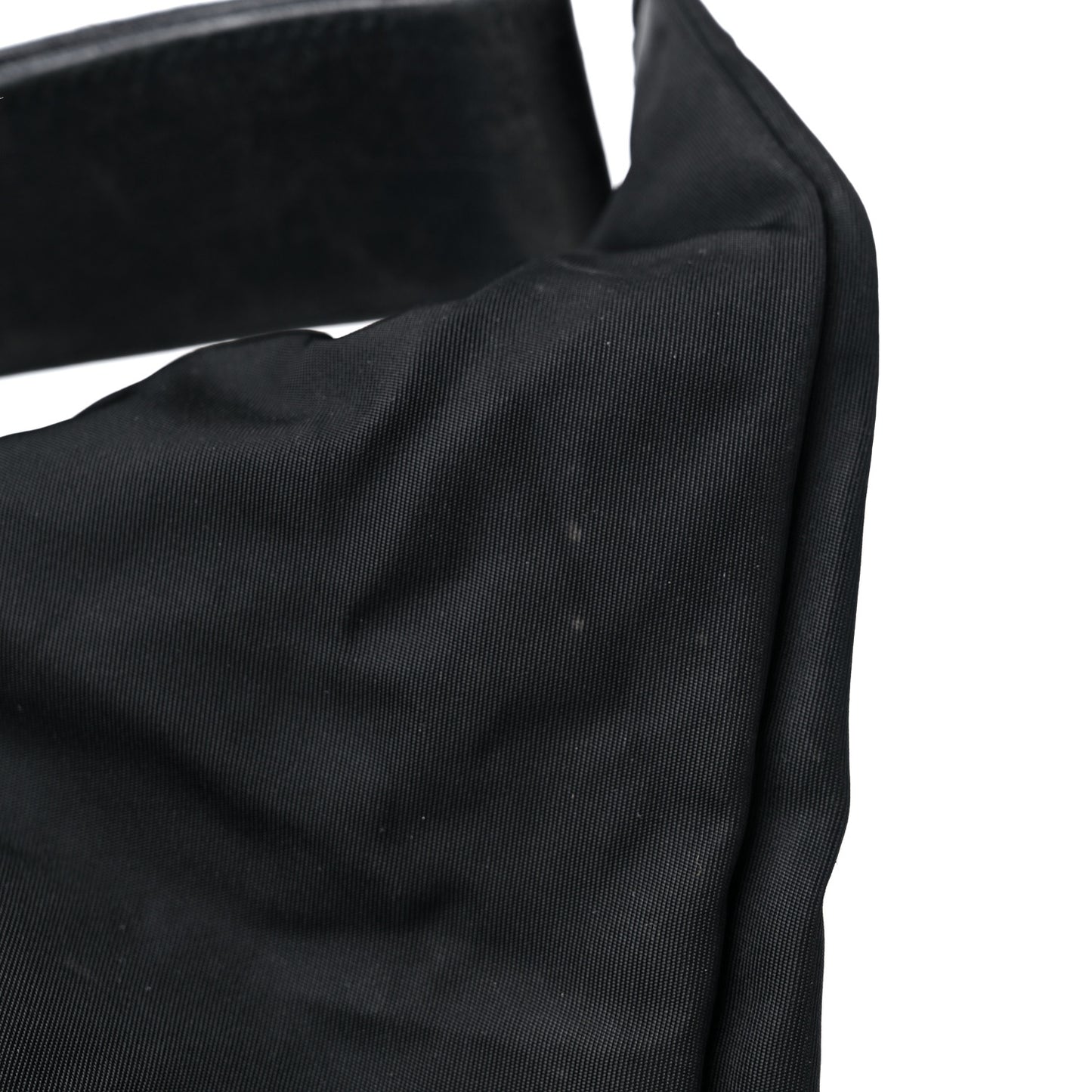 Tessuto Nylon Saffiano Messenger Satchel Black