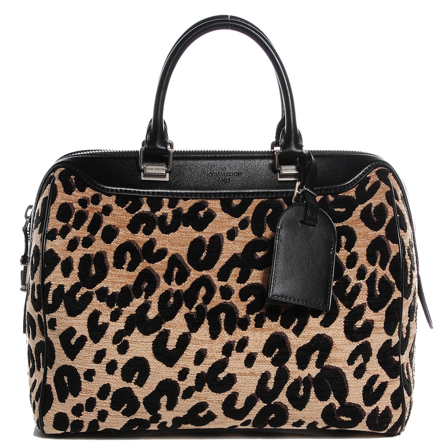 Jacquard Velvet Leopard Print Stephen Sprouse Speedy
