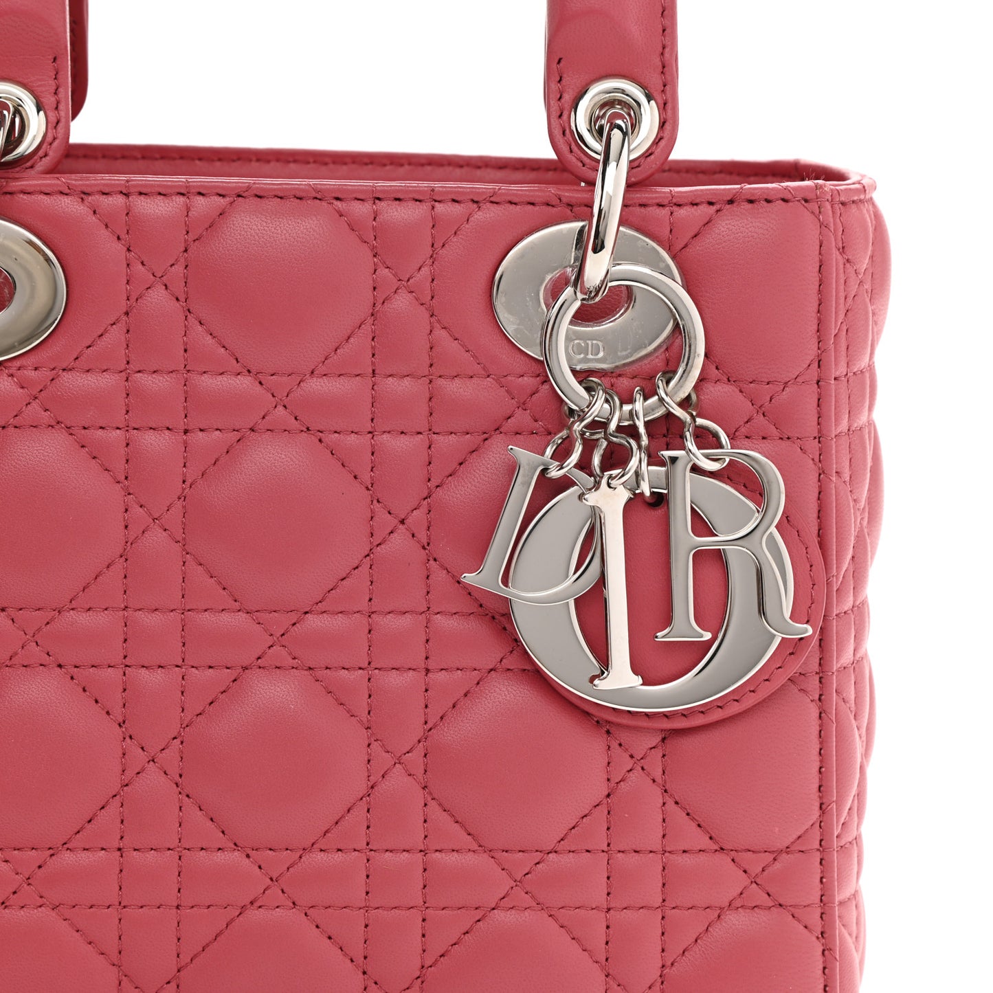 Lambskin Cannage Small My ABCDior Lady Dior Pink Honey