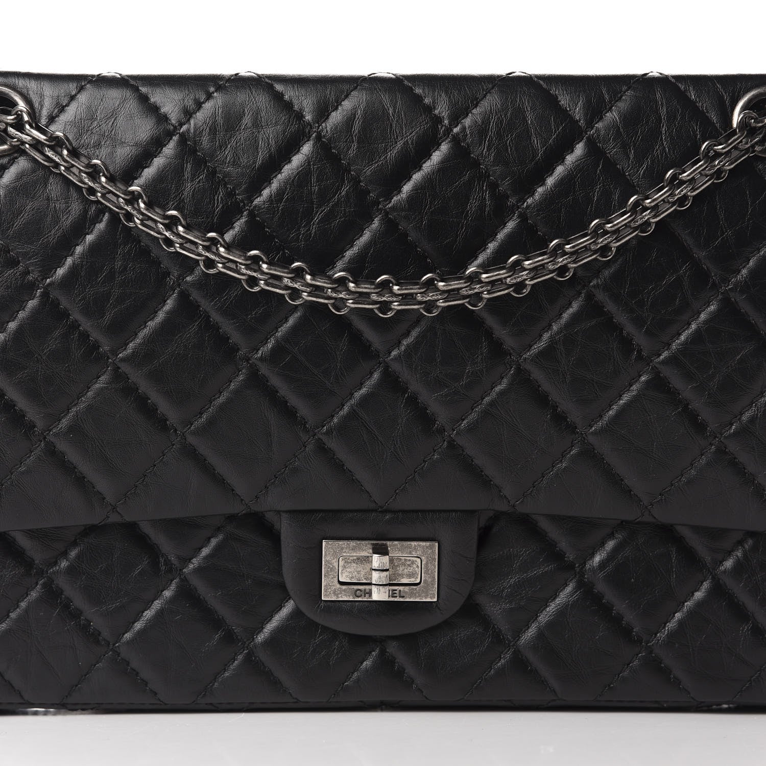Chanel Aged Calfskin Quilted 2.55 Reissue 226 Flap Black 10 of 11