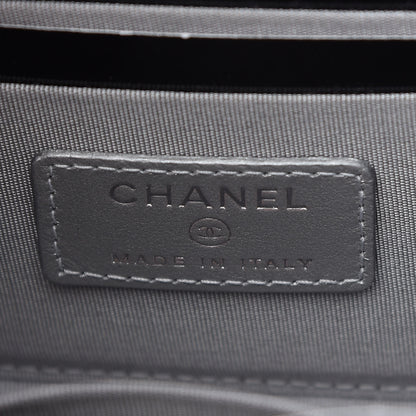 Chanel Metallic Lambskin Quilted Mini Trendy CC Clutch With Chain Silver 5 of 8