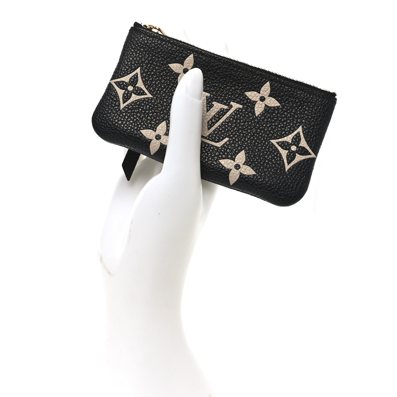 Louis Vuitton Empreinte Monogram Giant Key Pouch Black Beige 4 of 12