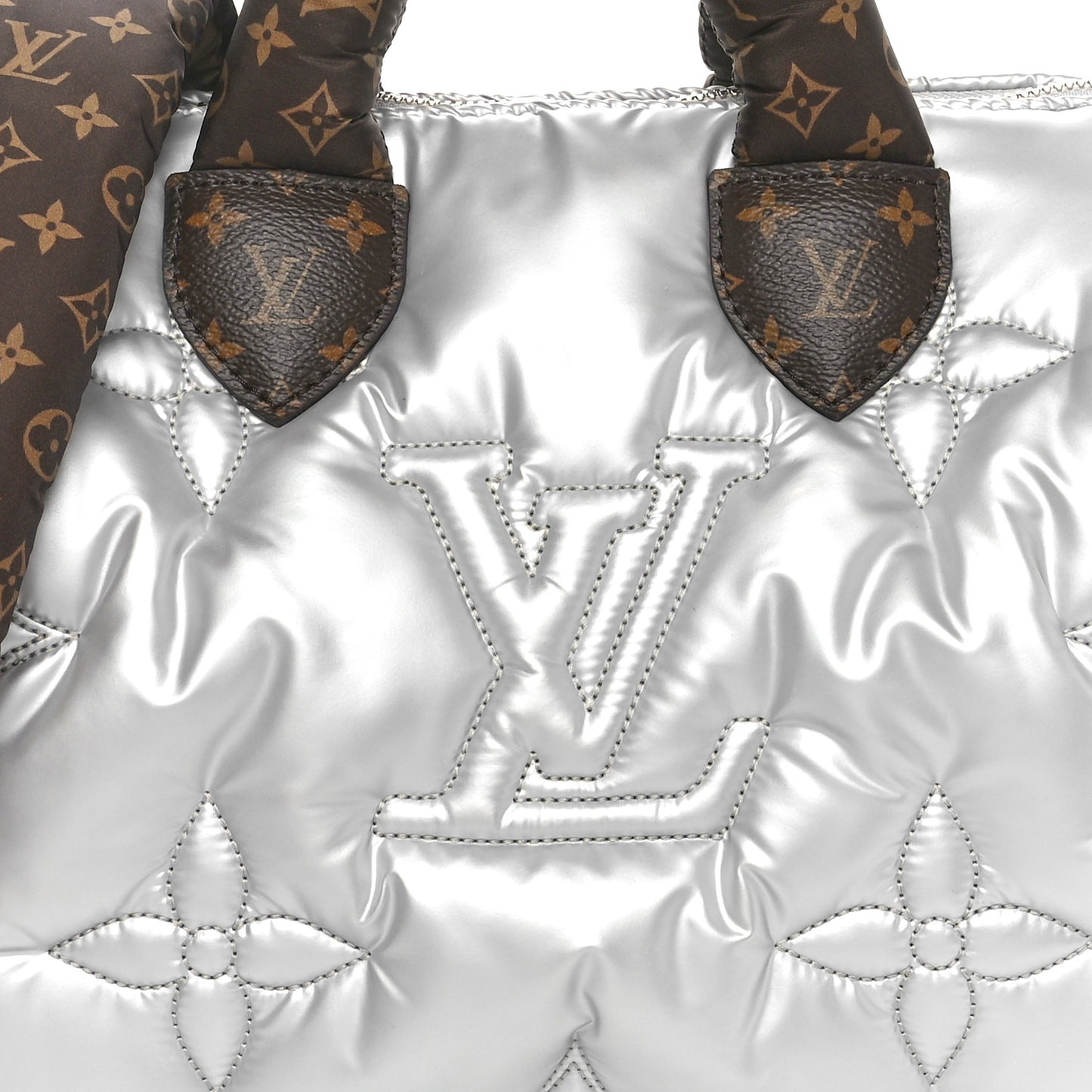 Econyl Mini Monogram Pillow Speedy Bandouliere 25 Silver
