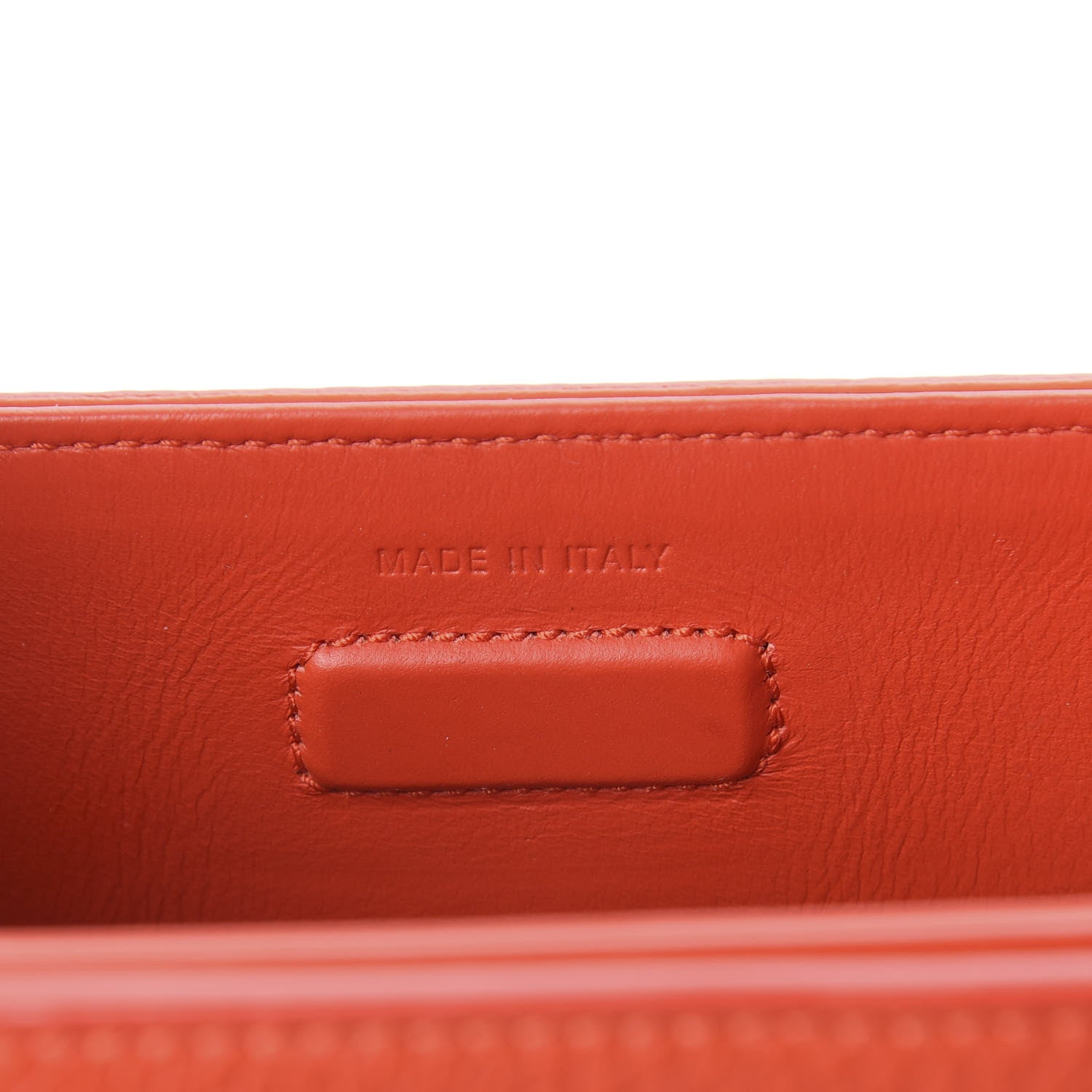Christian Dior Grained Calfskin Mini Diorever Flap Inferno Red 5 of 7
