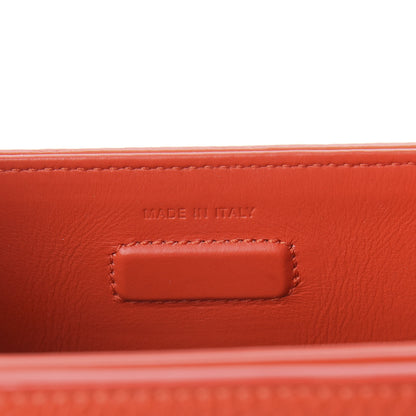 Christian Dior Grained Calfskin Mini Diorever Flap Inferno Red 5 of 7