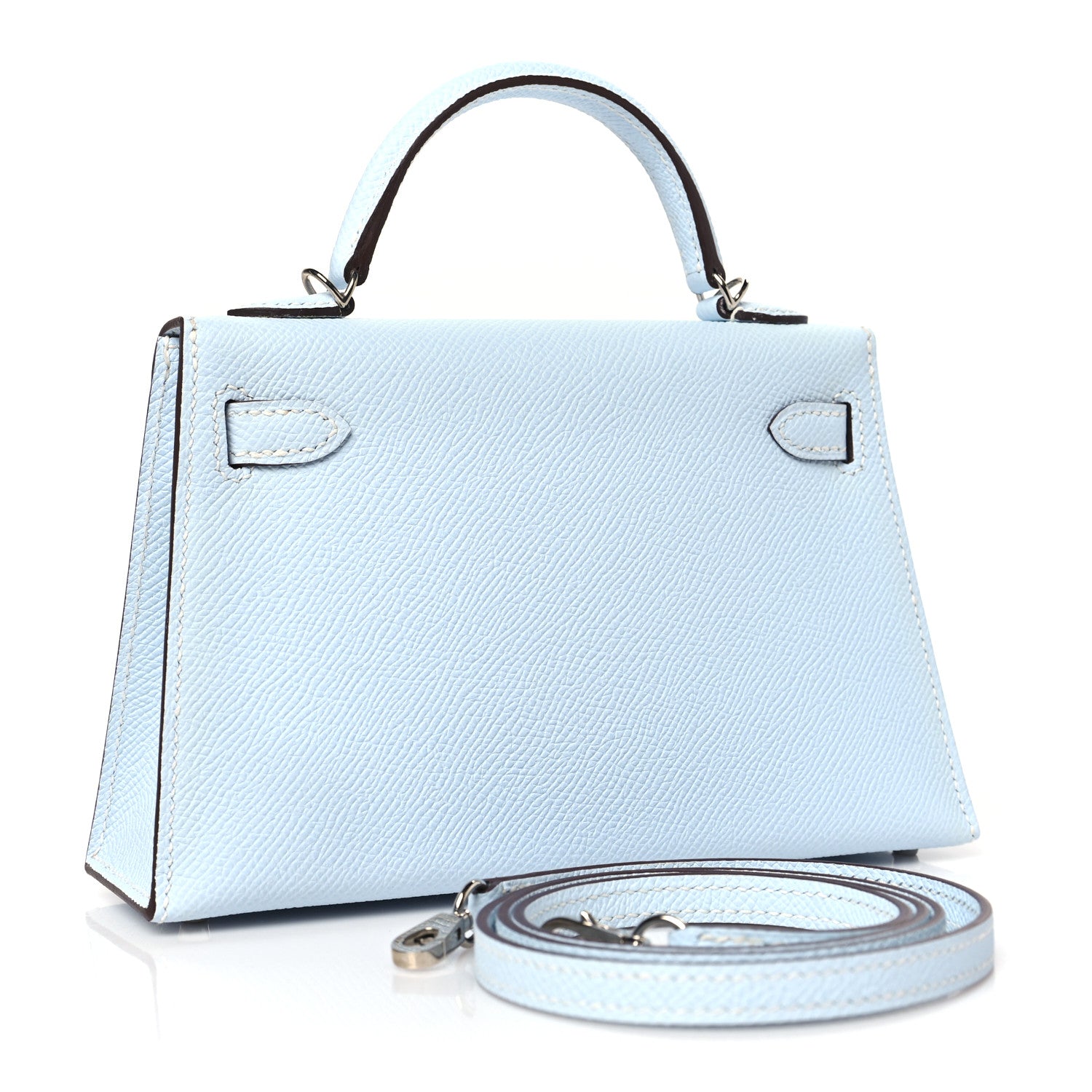Hermes Epsom Mini Kelly Sellier 20 Bleu Brume 3 of 10