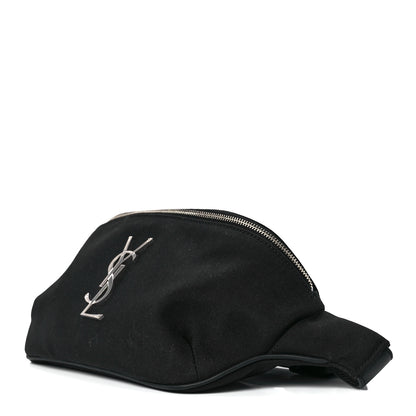 Saint Laurent Canvas Monogram Belt Bag Black 10 of 12