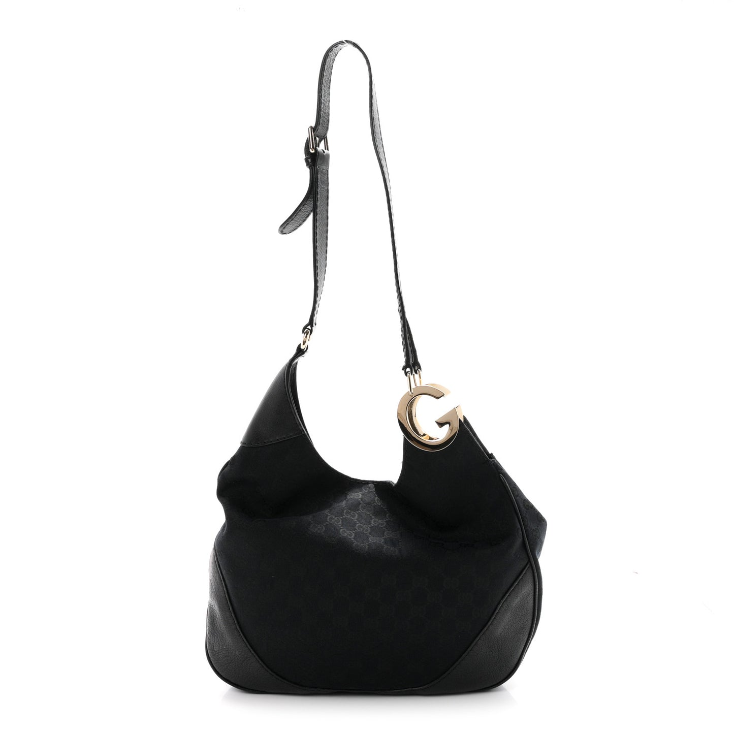 Monogram Medium Charlotte Hobo Black