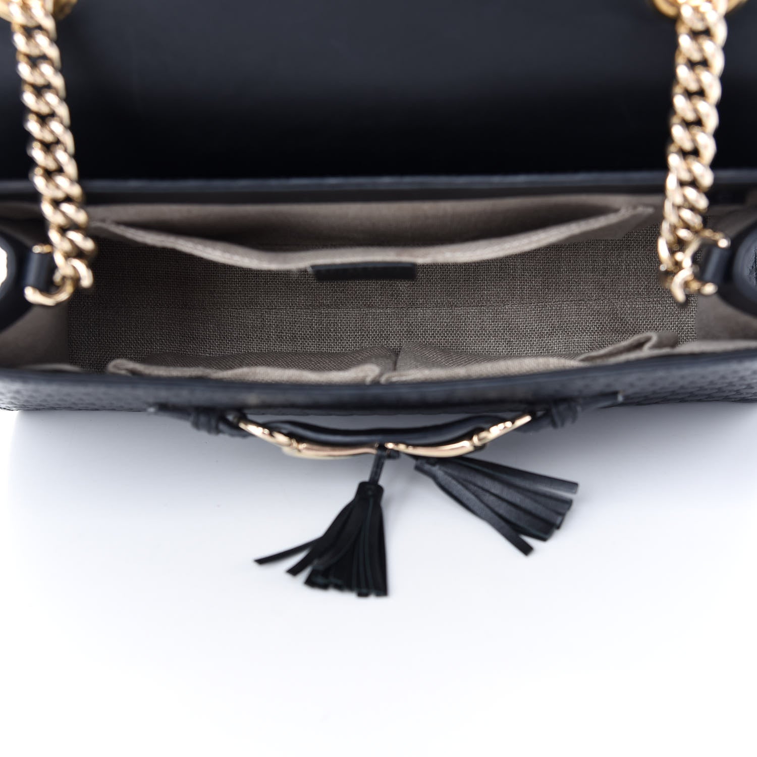Gucci Microguccissima Medium Emily Chain Shoulder Bag Black 5 of 9