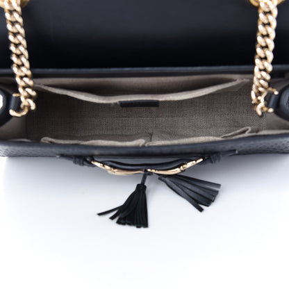 Gucci Microguccissima Medium Emily Chain Shoulder Bag Black 5 of 9
