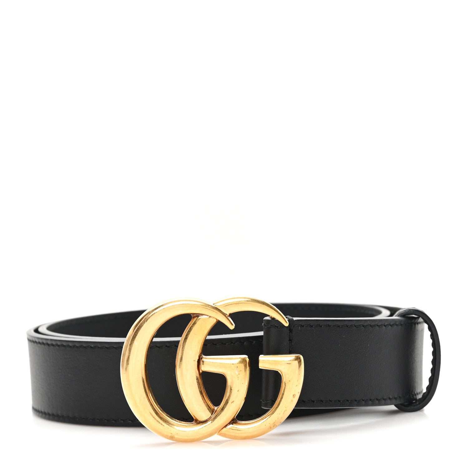 Gucci Calfskin Double G 30mm Belt 75 30 Black 1 of 4