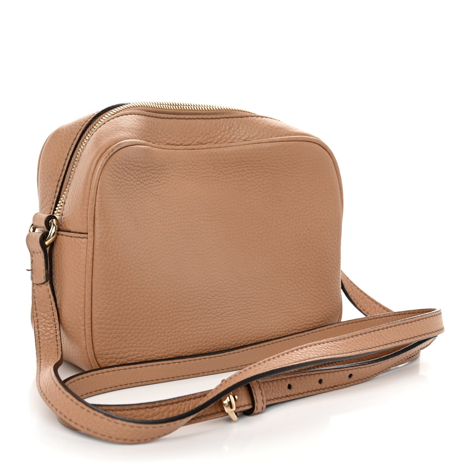 Gucci Pebbled Calfskin Small Soho Disco Bag Camelia 3 of 12