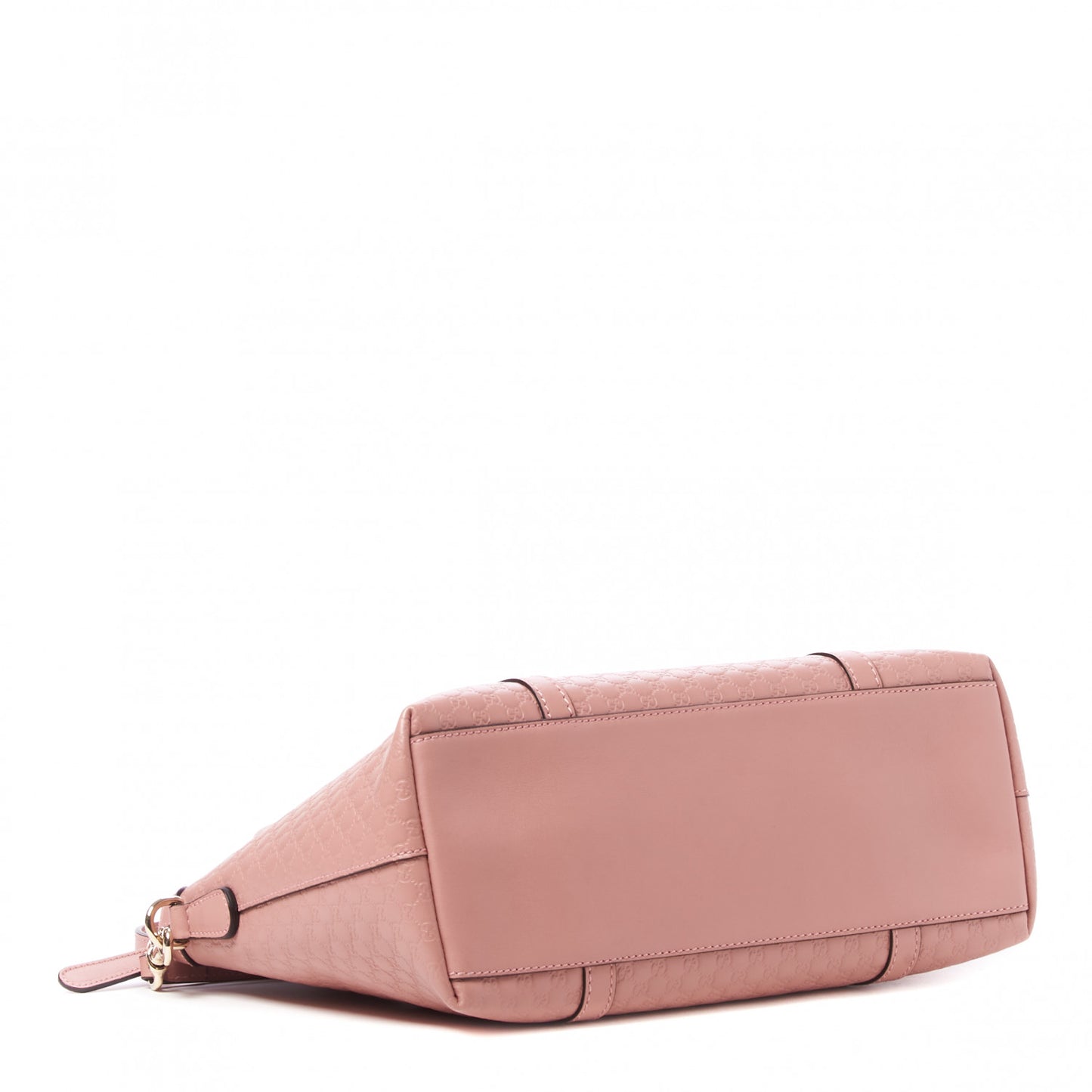 Soft Microguccissima Small Zippered Satchel Soft Pink