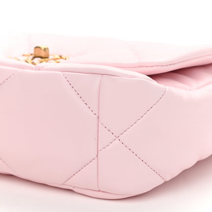 Chanel Lambskin Quilted Medium Chanel 19 Flap Light Pink 10 of 11