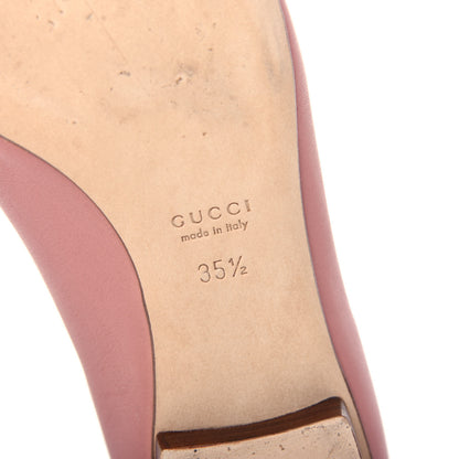 Gucci Calfskin Horsebit Ballerina Flats 35.5 Soft Pink 10 of 11