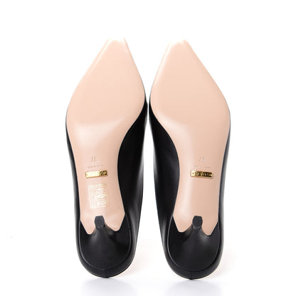 Gucci Malaga Kid Zumi Low Heel Mules 38 Black 6 of 11