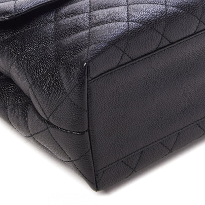 Chanel Caviar Quilted Jumbo Kelly Flap Black 5 of 9