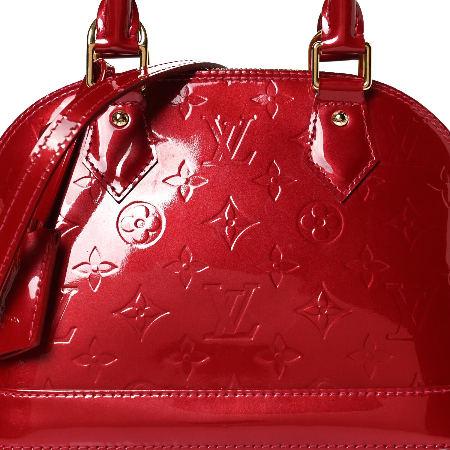 Louis Vuitton Vernis Alma BB Pomme D'Amour 8 of 12