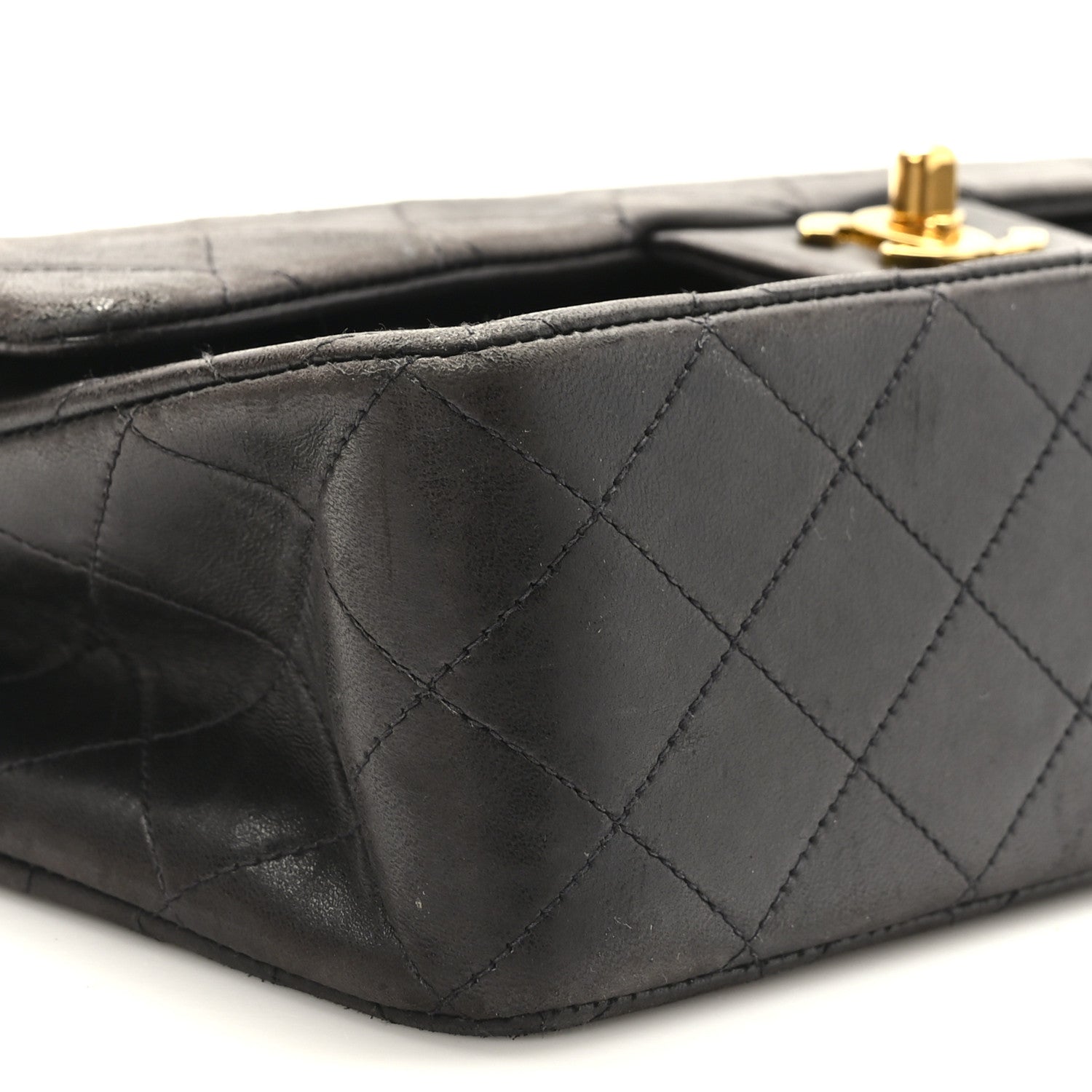 Chanel Lambskin Quilted Medium Double Flap Black 8 of 9