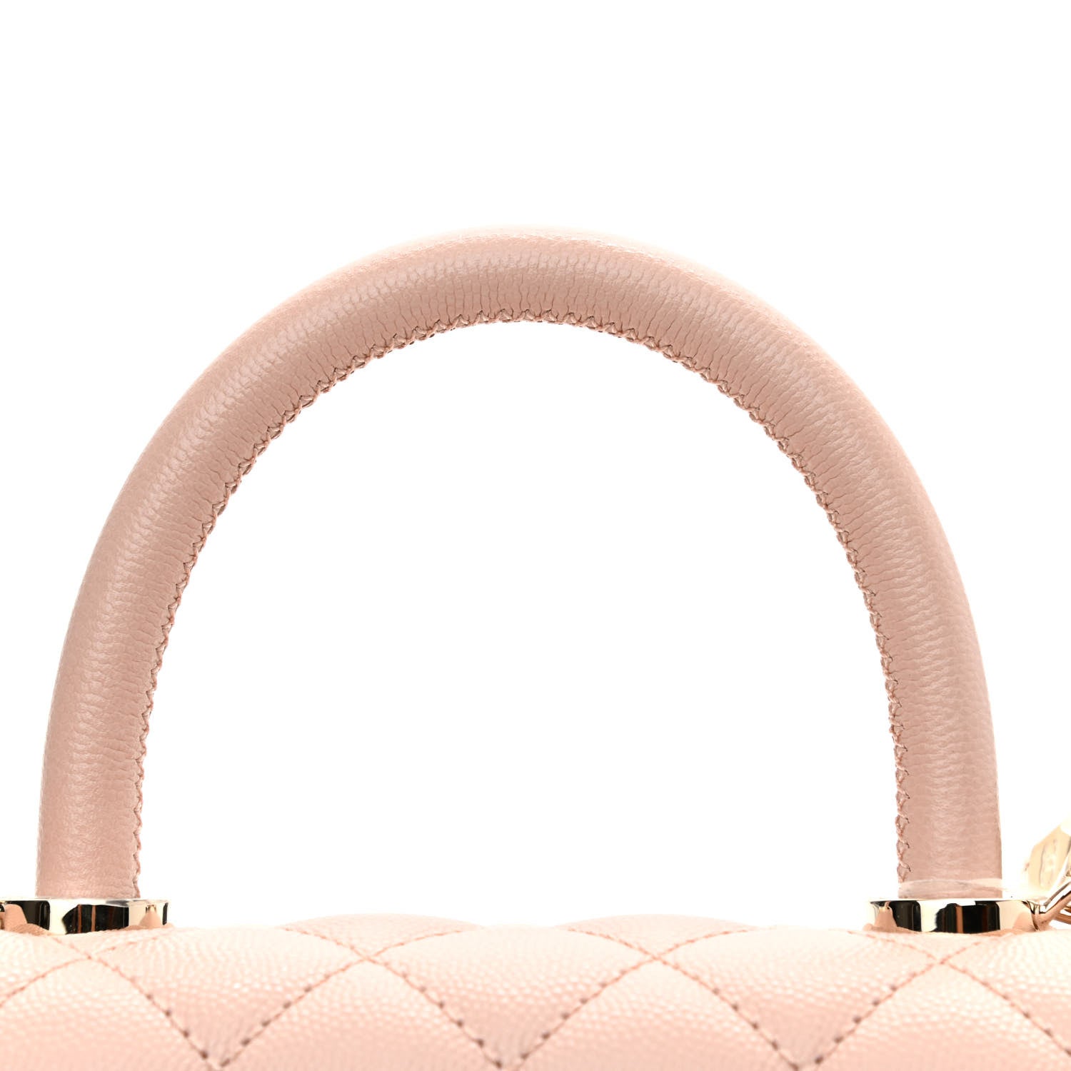 Chanel Caviar Quilted Mini Coco Handle Flap Rose Clair 10 of 10