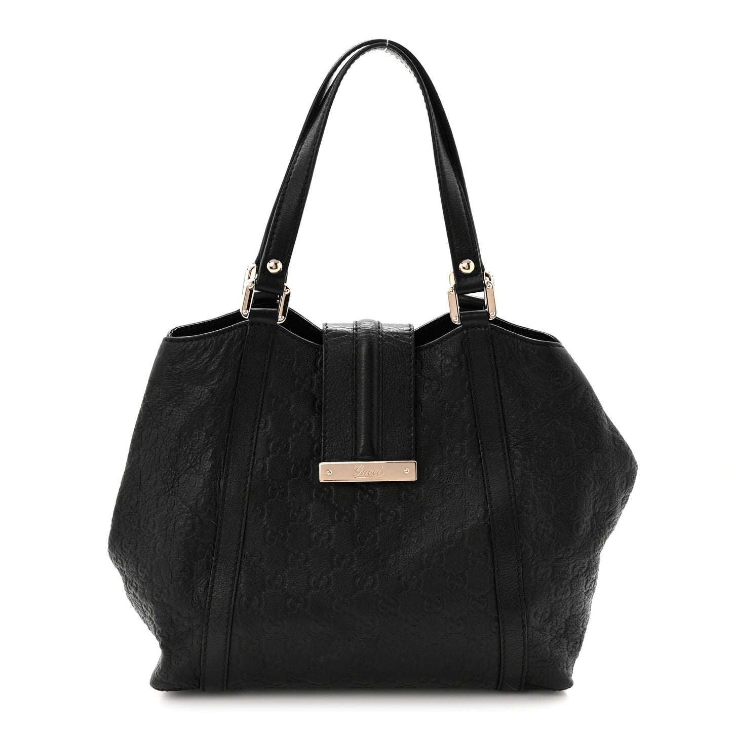 Guccissima Medium New Ladies Tote Black