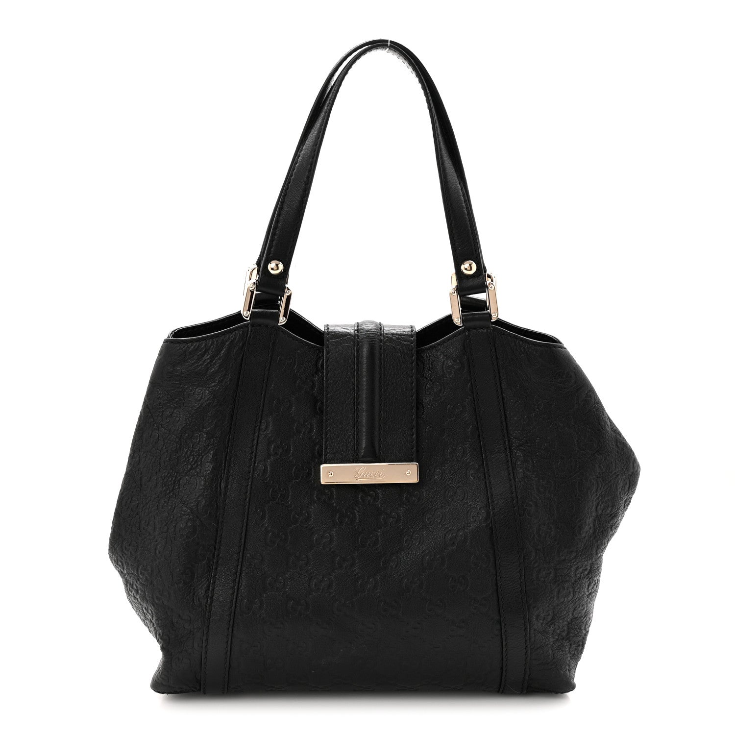 Gucci Guccissima Medium New Ladies Tote Black 1 of 10
