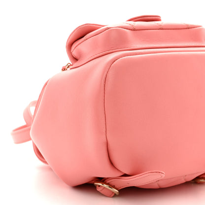 Chanel Lambskin Quilted Small Duma Drawstring Backpack Pink 9 of 10
