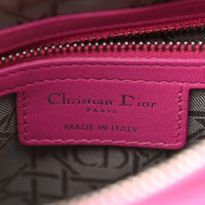 Christian Dior Lambskin Cannage Medium Lady Dior Fuchsia 6 of 13